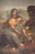 Leonardo  Da Vinci The Virgin and Child with Anne (mk05) painting